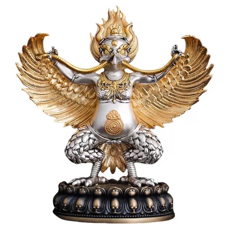 Handcrafted Tibetan Garuda statue made copper handmade protection wisdom and strength ideal gifts for home decor and spiritual spaces