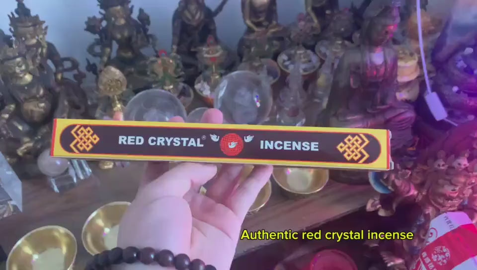 Red Crystal Tibetan Incense Traditional Himalayan Blend Essence Meditation Yoga Healing Natural Handmade Tibet Aromatic Scented sticks